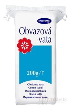 HARTMANN Obväzová vata ultra compressed, nesterilná, zmes 1x200 g