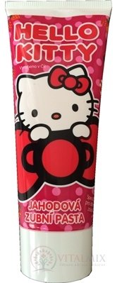 Hello Kitty Zubná pasta príchuť jahoda, gél 1x75 ml