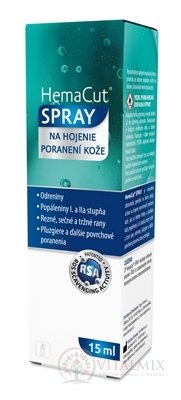 HemaCut SPRAY sprej na hojenie poranení kože 1x15 ml