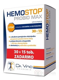 HemoStop Probio Max - DA VINCI cps 30+15 zadarmo (45 ks)