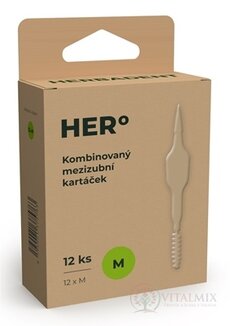 HERBADENT HERo Medzizubná kefka M kombinovaná 1x12 ks