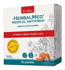 HERBALMED Medical Antivirus Dr. Weiss bylinné pastilky 1x20 ks