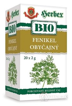 HERBEX BIO FENIKEL OBYČAJNÝ bylinný čaj 20x2 g (40 g)