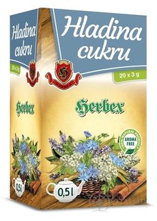 HERBEX HLADINA CUKRU bylinná zmes, čaj 20x3 g