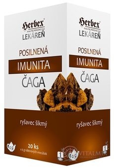 HERBEX Lekáreň Posilnená imunita ČAGA nálevové vrecúška 20x3 g (60 g)