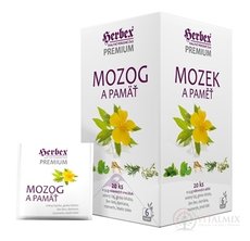 HERBEX Premium MOZOG A PAMÄŤ bylinná zmes, čaj 20x1,5 g (30 g)