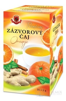 HERBEX Premium ZÁZVOROVÝ ČAJ Orange bylinný čaj 20x2 g (40 g)