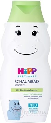 HiPP BABYSANFT Detský kúpeľ sensitiv (hroch) s výťažkom z Bio mandlí (inov.2022) 1x300 ml