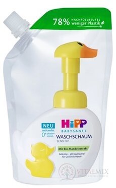 HiPP BABYSANFT PENA na umývanie - Náhradná náplň sensitiv (inov. 2022) 1x250 ml