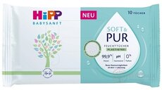 HiPP BABYSANFT SOFT & PUR Čistiace vlhčené obrúsky 1x10 ks