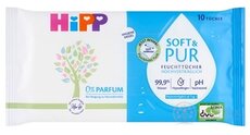 HiPP BABYSANFT SOFT & PUR Čistiace vlhčené obrúsky 1x10 ks