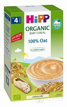 HiPP BIO Prvá obilná KAŠA 100% ovsená nemliečna kaša, s obsahom gluténu (od ukonč. 4. mesiaca) (inov.2024) 1x200 g