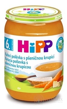 HiPP Polievka BIO Kuracia s pšeničnou krupicou (od 6. mesiaca) 1x190 g