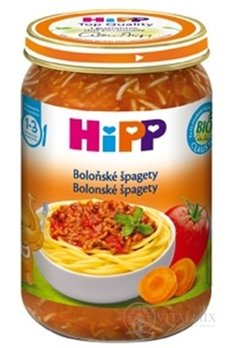 HIPP Príkrm BIO Bolonské špagety nová receptúra 2016, (od ukonč. 1 roka), 1x250 g