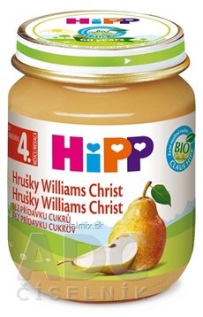 HiPP Príkrm ovocný Hrušky Wiliams-Christ (od ukonč. 4. mesiaca) 1x125 g