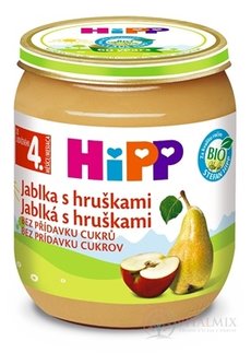HiPP Príkrm ovocný Jablká s hruškami (od ukonč. 4. mesiaca) 1x125 g