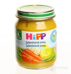 HiPP Príkrm Zeleninová zmes zeleninový (od ukonč. 4. mesiaca) 1x125 g