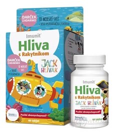 HLIVA s Rakytníkom JACK HLIVÁK - Imunit tbl pre deti 60 ks + Darček 3D morský svet, 1x1 set