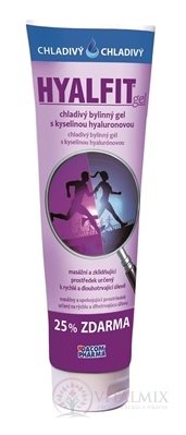 HYALFIT gél chladivý bylinný gél s kys. hyaluronovou (25% zadarmo), 1x150 ml