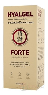 HYALGEL FORTE POMARANČ tekutý prípravok s Vitamínom C 1x500 ml