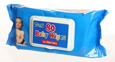 HYGIENICKÉ UTIERKY BABY WIPES S ALOE vlhčené obrúsky 1x80 ks