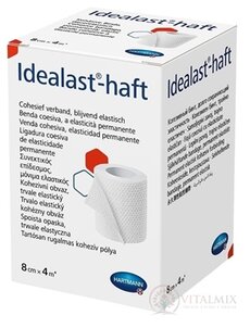 Idealast-haft obväz, trvalo elastický kohézny, ťažnosť 90 % (8 cm x 4 m) 1x1 ks