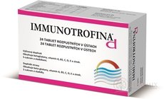 IMMUNOTROFINA d tbl rozpustné v ústach, s cukrom a sladidlami 1x24 ks