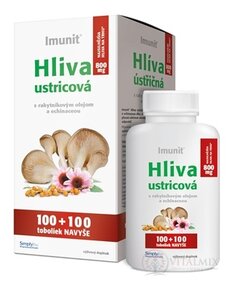 Imunit HLIVA ustricová 800 mg s rakytník. a echin. cps 100+100 naviac (BONUS) 1x200 ks