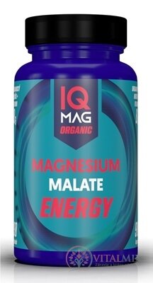IQ MAG ORGANIC ENERGY Organický HORČÍK+Vitamín B6 cps 1x90 ks