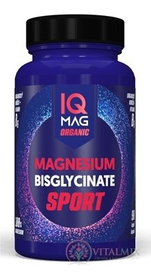 IQ MAG ORGANIC SPORT Organický HORČÍK + Vitamín B6 cps 1x90 ks