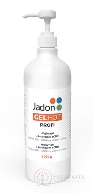 Jadon GEL HOT Profi hrejivý gél s kostihojom a CBD 1x1000 g