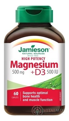 JAMIESON HORČÍK 500 mg S VITAMÍNOM D3 500 IU tbl 1x60 ks