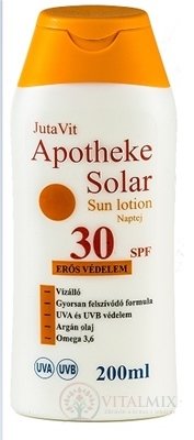 JutaVit Apotheke Solar Sun lotion 30 SPF opaľovacie mlieko 1x200 ml