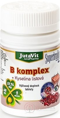 JutaVit B-komplex + kyselina listová tbl 1x60 ks