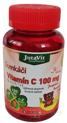 JutaVit Gumkáči Vitamín C 100 mg Kids tbl (gumené medvedíky) 1x60 ks