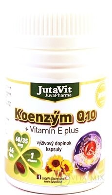 JutaVit Koenzým Q10 + vitamín E plus cps 1x66 ks