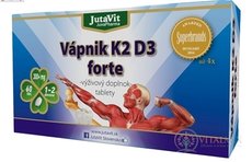 JutaVit Vápnik K2 D3 forte tbl 1x60 ks