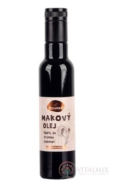 JUVAMED MAKOVÝ OLEJ 100 % za studena lisovaný 1x250 ml