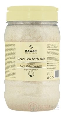 KAWAR SOĽ Z MŔTVEHO MORA kúpeľová soľ 1x2000 g