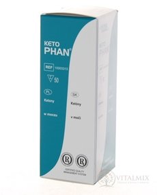 KETOPHAN diagnostické prúžky na moč 1x50 ks