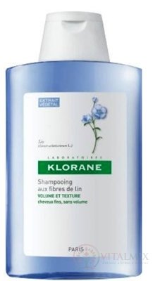 KLORANE SHAMPOOING AUX FIBRES DE LIN Šampón s ľanovými vláknami pre jemné vlasy 1x400 ml