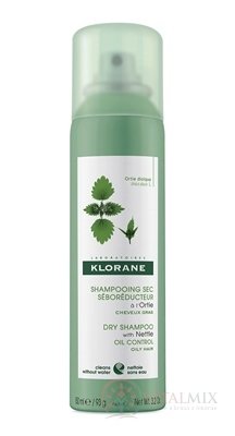 KLORANE SHAMPOOING SEC SÉBOR. à l'Ortie suchý šampón, seboregulačný so žihľavou, na mastné vlasy (inov.2019) 1x150 ml