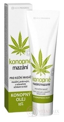 Konopné mazanie 10% konopného oleja 1x100 ml