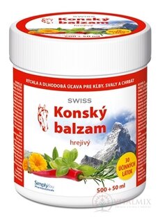 KONSKÝ BALZAM SWISS hrejivý 500+50 ml zadarmo 1x550 ml