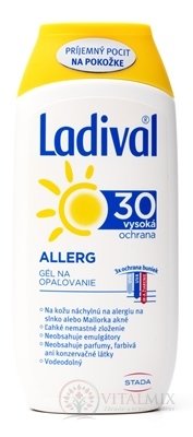 Ladival ALLERG SPF 30 gél na opaľovanie 1x200 ml