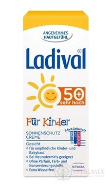 Ladival PRE DETI FACE SPF 50+ krém na opaľovanie 1x50 ml