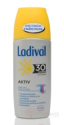 Ladival Transparentný sprej AKTIV SPF 30 na ochranu proti slnku 1x150 ml