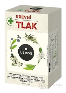 LEROS KRVNÝ TLAK bylinná čajová zmes, nálevové vrecká 20x1,5 g (30 g)