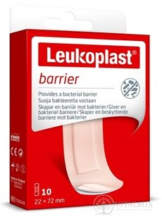 LEUKOPLAST BARRIER náplasť na rany, 22x72 mm (inov.2020/2021) 1x10 ks