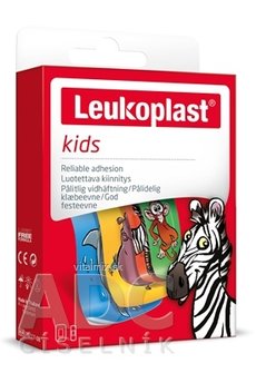 LEUKOPLAST KIDS náplasť na rany, 2 veľkosti, (inov.2020/2021) 1x12 ks